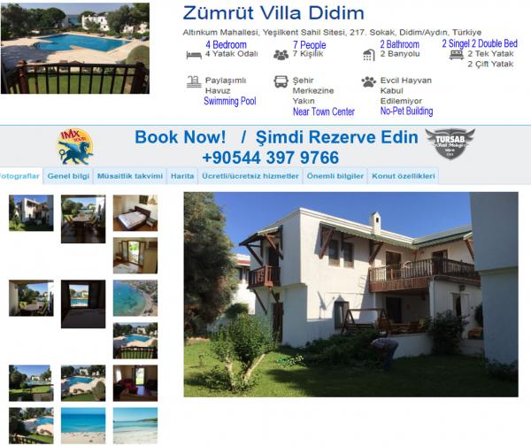  Daily Rental Villa in Didim #8
